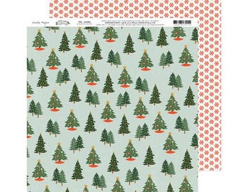 Crate Paper Holly Jolly Holiday 12x12 Scrapbook Paper - P05