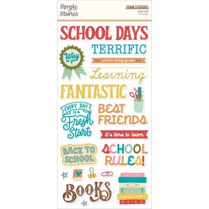 Simple Stories - Boekenbeurs - foamstickers 6 x 12
