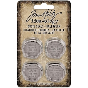 Tim Holtz Ideaology Halloween Quote Seals