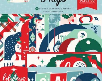 Carta Bella Happy Holidays Frames and Tags Ephemera