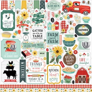 Echo Park Sunflower Market Element Stickers