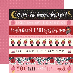 Carta Bella - Hello Sweetheart - Border Strips Scrapbook Paper