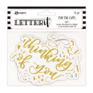 Ranger Ink Letter It Foil Die Cuts - Set 1