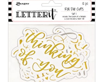Ranger Ink Letter It Foil Die Cuts - Set 1