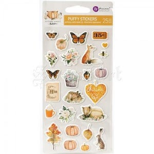 Prima Autumn Sunset Puffy Stickers