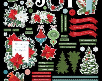 Photoplay Christmas Garden Card Kit Stickers