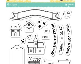 Jillibean Soup - Frieden, Freude und Liebe Clear Stamps