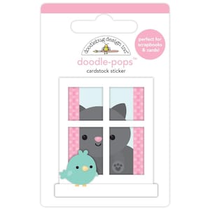 Papier cartonné autocollants Doodlebug Doodle-Pops - Hello Friends