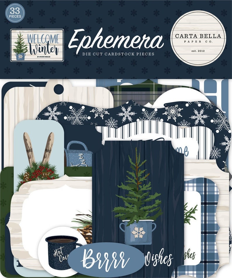 Carta Bella Welcome Winter Ephemera image 1