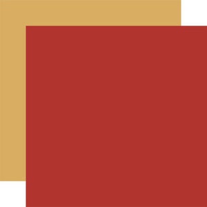 Carta Bella Fall Market: Red / Yellow 12x12 Coordinating Solid Paper
