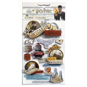 Stickers 3D Magicien maison en papier
