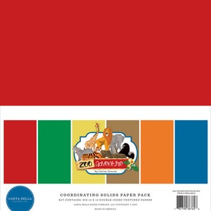 Carta Bella Solids Kit - Zoo Adventure