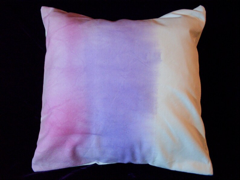 Pink and Violet watercolor pillow cover