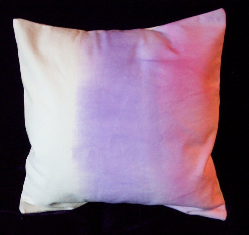 Pink and Violet watercolor pillow cover