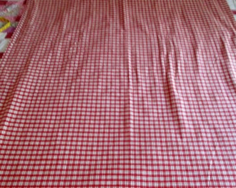 Red plaid flannel blanket