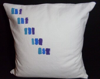Tri Color Hand-dyed Pillow Cover