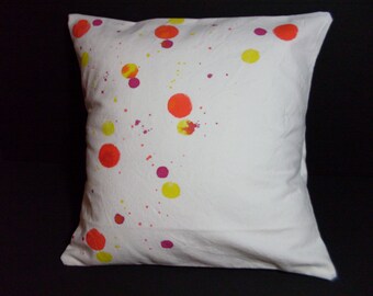 Hot Dot Hand Dyed Pillow Cover