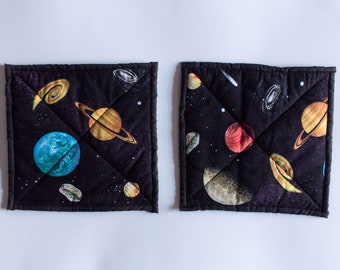 Space themed potholders