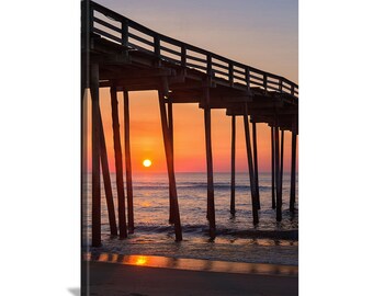 Outer Banks Wall Art Canvas, Photography Print Nature, Guest Bathroom Wall Decor Ocean, OBX Coastal Pictures, Beautiful Beach Lovers Gift