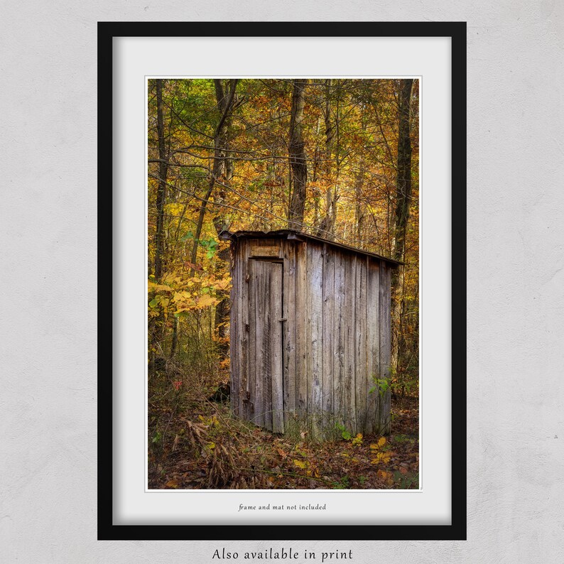 Rustic Farmhouse Bathroom Wall Decor Outhouse Decor Fall Etsy