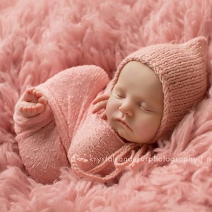 Pixie Hat Knitting Pattern: Baby Bonnet, 6 Sizes (PDF Download)