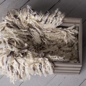 Patrón de crochet para capa de accesorio fotográfico, capa 'Fauxkati' redonda de 20" diseñada para parecerse vagamente a un flokati