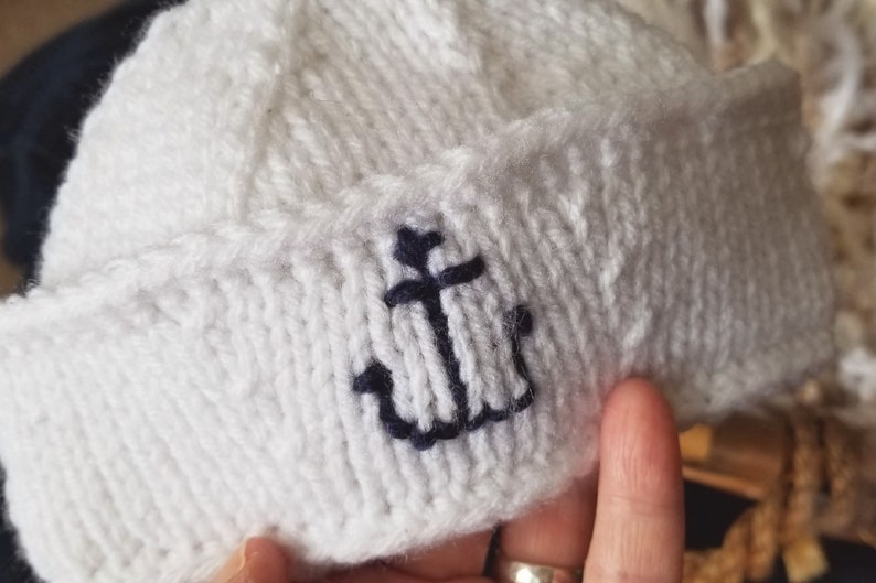 KNIT SAILOR HAT Pattern Newborn Sailor Hat Knitting Pattern Etsy UK