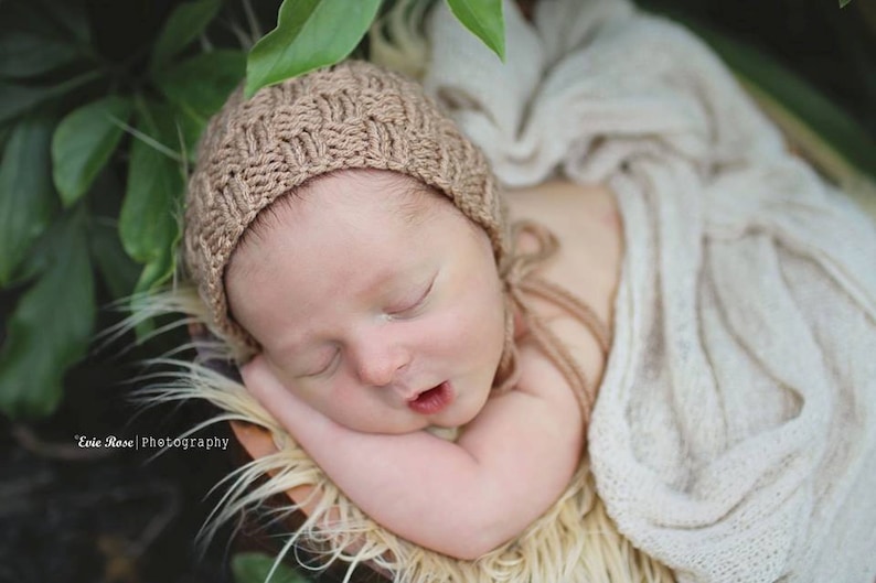 Photo Prop Pattern Newborn Knitting Pattern Newborn Prop Pattern Newborn Knit Pattern Baby Bonnet Pattern Woven Bonnet Pattern