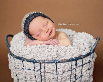 Angelica Bonnet Knitting Pattern (5 sizes from 18 inch doll and preemie to one year), Newborn Photography,  DIY Photo Props