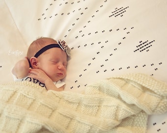 BABY BLANKET Knitting Pattern for Beginners, Baby Shower Gift, Easy Newborn Knit Blanket Pattern, Simple Knit Blanket, Digital Download PDF