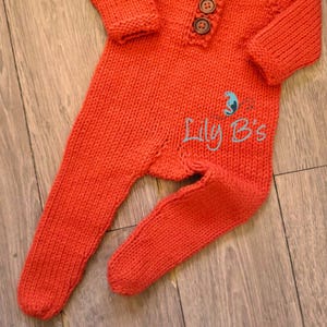 新生児用スリーパー編み図：ベビーパジャマロンパース（PDFパターン）