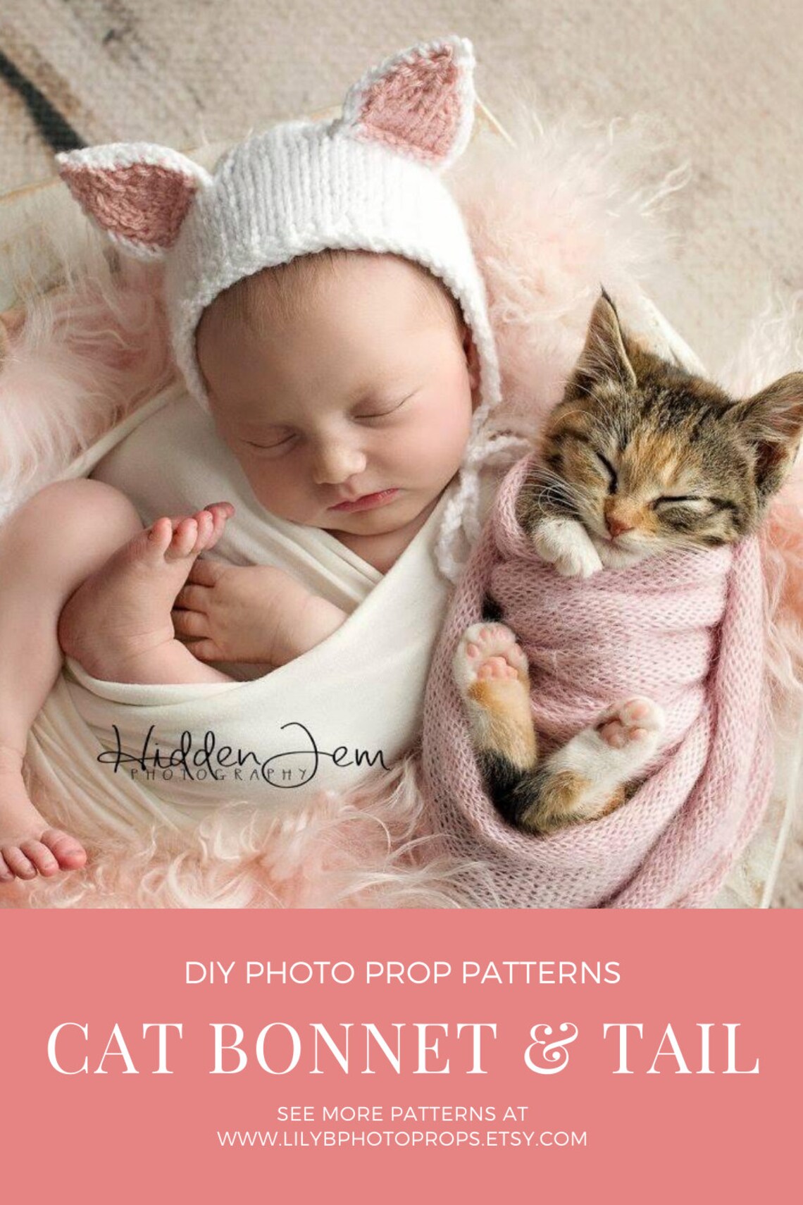 CAT PATTERN Newborn Cat Knitting Pattern Knit Etsy