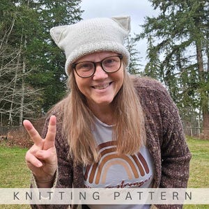 Cat Beanie Knitting Pattern: Kitten Hat (PDF Download, Preemie to Adult Sizes)