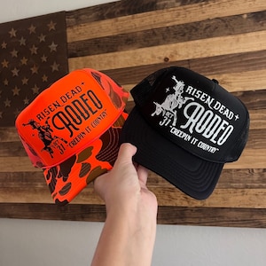 Risen Dead Rodeo Halloween Trucker Hat