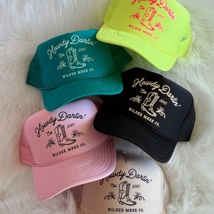 Howdy Darlin&#39; Cowgirl Trucker Hat