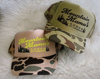 Mountain Mama’s Camo Trucker Hat