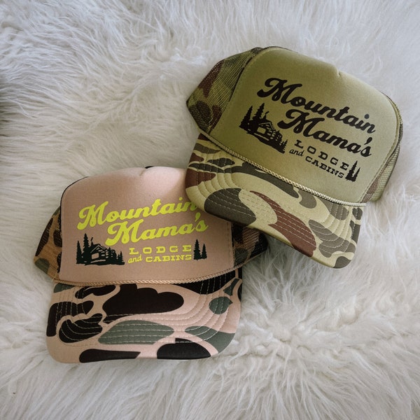 Mountain Mama’s Camo Trucker Hat