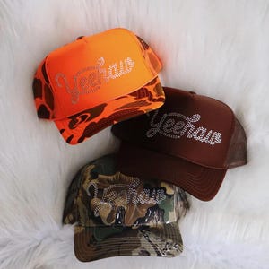 Yeehaw Rhinestone Trucker Hat