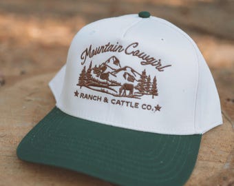 Mountain Cowgirl Embroidered Hat