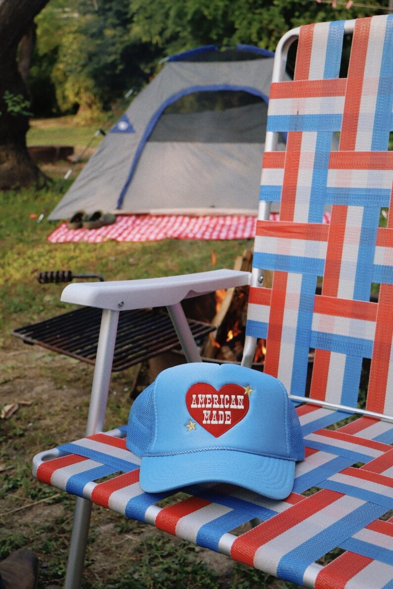 American Made Embroidered Trucker Hat image 5