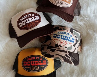 Make It A Double Trucker Hat