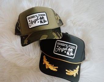 Honky Tonk Angel Patch Trucker Hut