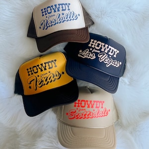 Howdy From Custom Trucker Hat