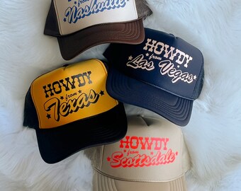 【専用】オーダー Howdy From Custom Trucker Hat - Etsy