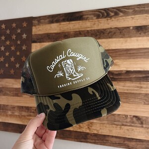 Coastal Cowgirl Camo Trucker Hat