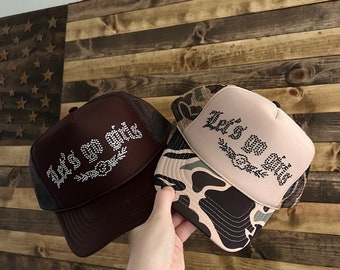 Let\'s Go Cowgirls Embroidered Mesh Trucker Hat Snapback Adjustable Cap Let main image 3