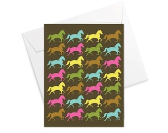 Horses Fold Over Note Cards