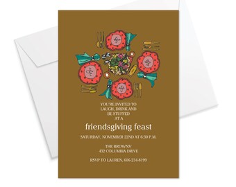 Friendsgiving Table Invitation