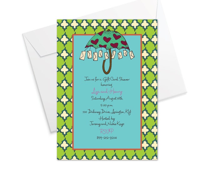 Gift Card Shower Invitation