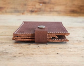 Black friday wallet / Brown leather WALLET / Waxed bifold wallet / Men's card holder wallet / Credit card holder / Leather wallets